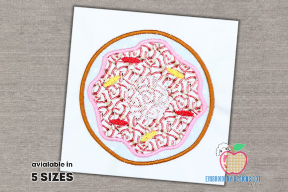 Delicious Doughnut Applique: A Sweet Stitch for Gifts