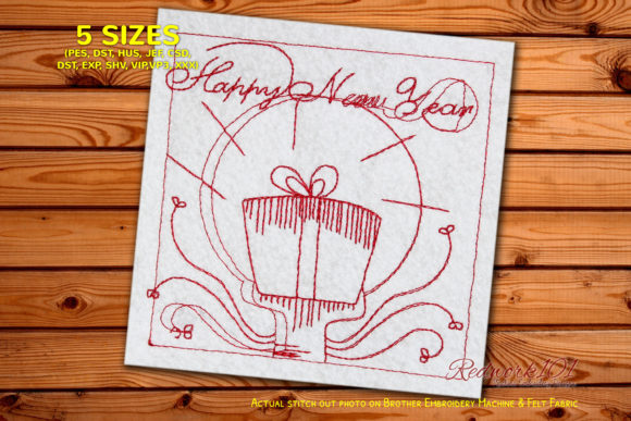 New Year Gift Box Embroidery Review