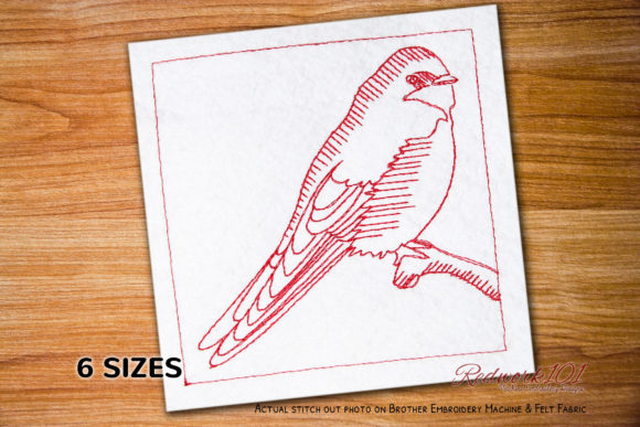 Review: Swallow on a Tree Redwork for Gifts