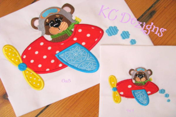 Reviewing Aviator Bear 02 Applique for Etsy Shops