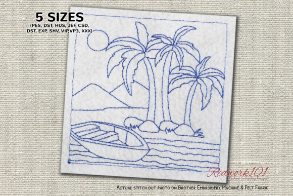 Reviewing Boat on the Beach Bluework for Business