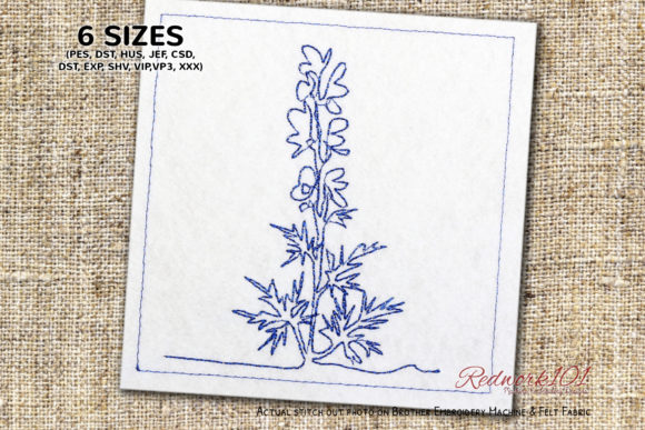 Reviewing the Aconite Flowering Plant Lineart Design