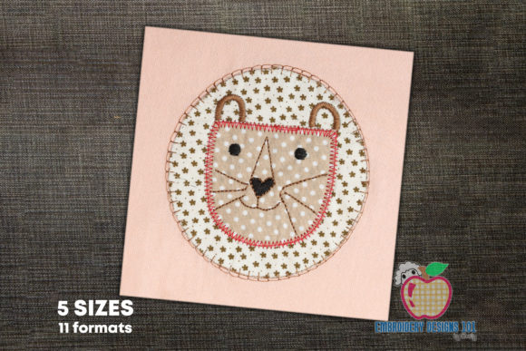 Reviewing the Cartoon Lion Face in Circle Applique
